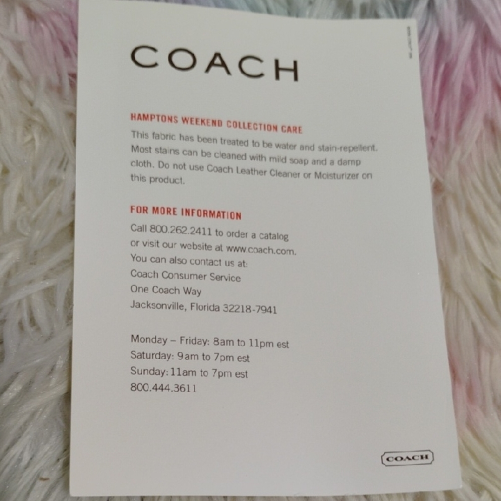 (#1) RARE! NWT Authentic Coach Hampton Weekend Collection Shoulder Bag - Picture 14 of 15